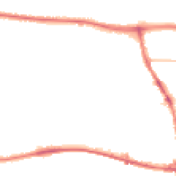 Night-time road noise heatmap for BN42 4NU