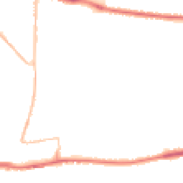 Night-time road noise heatmap for BN42 4TF