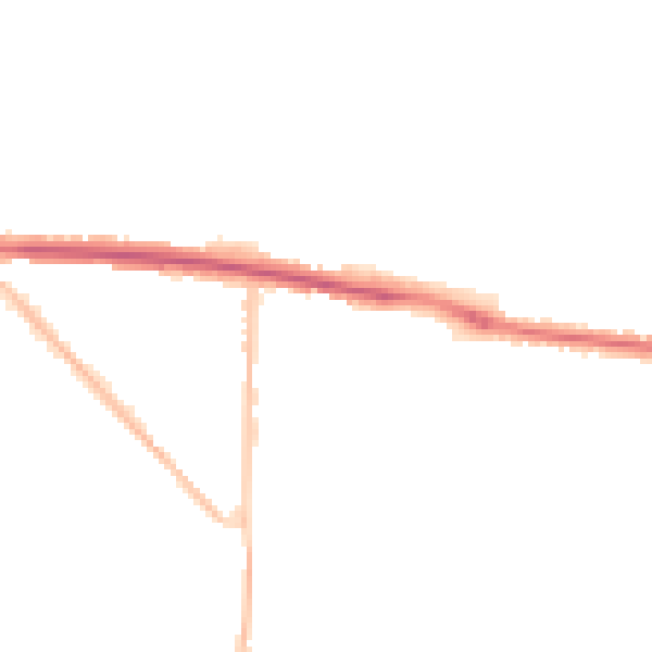 Night-time road noise heatmap for BN42 4TQ