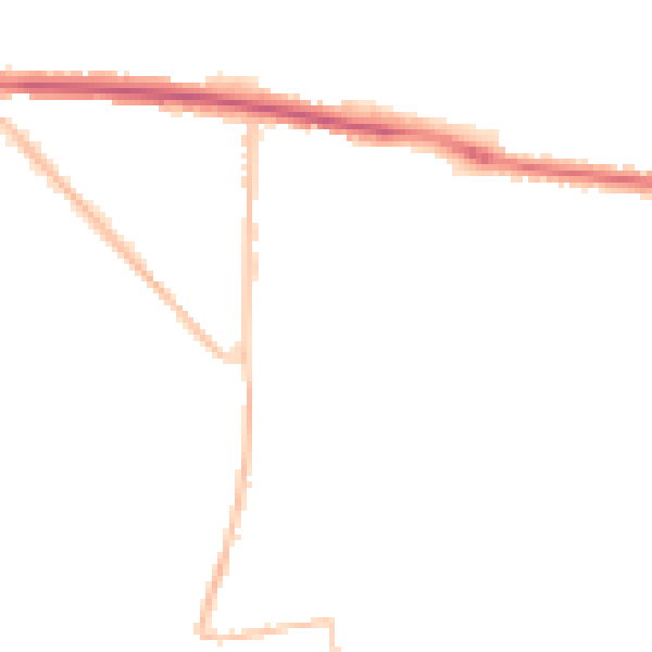 Night-time road noise heatmap for BN42 4TY