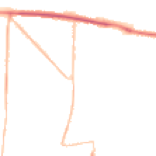 Night-time road noise heatmap for BN42 4TZ