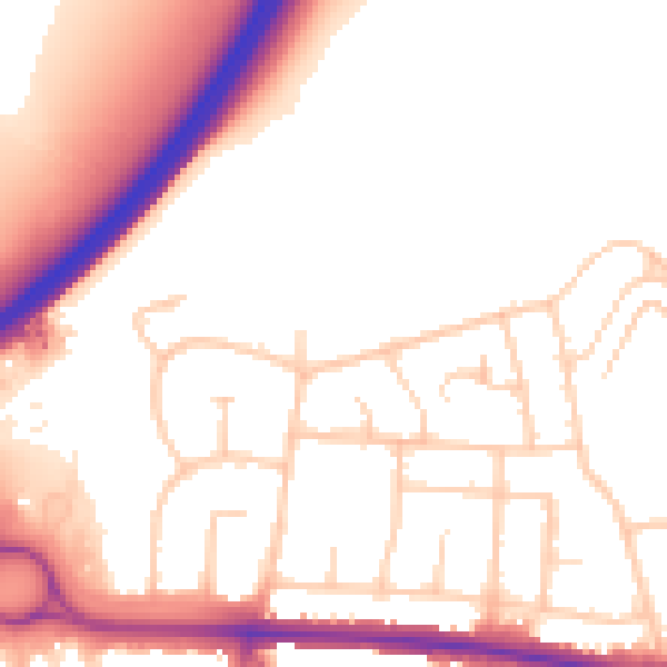 Daytime road noise heatmap for BN42 4YN