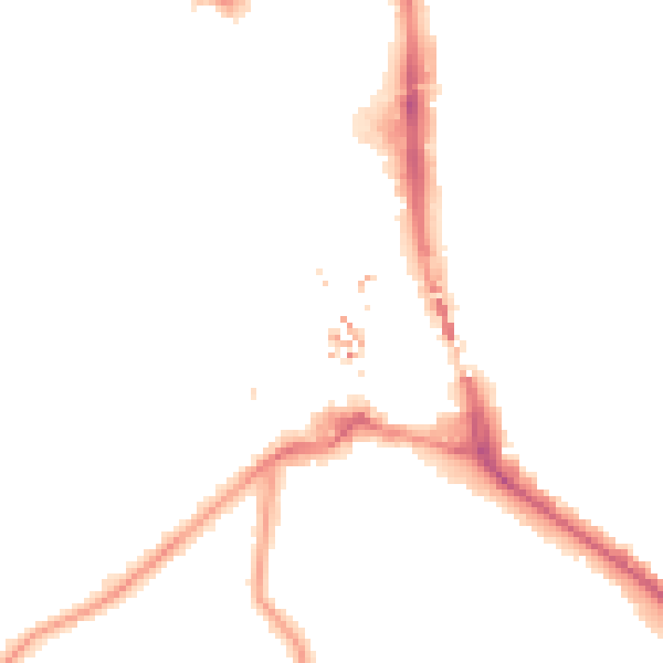 Night-time road noise heatmap for BR1 1EA