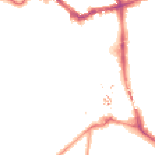 Night-time road noise heatmap for BR1 1HZ