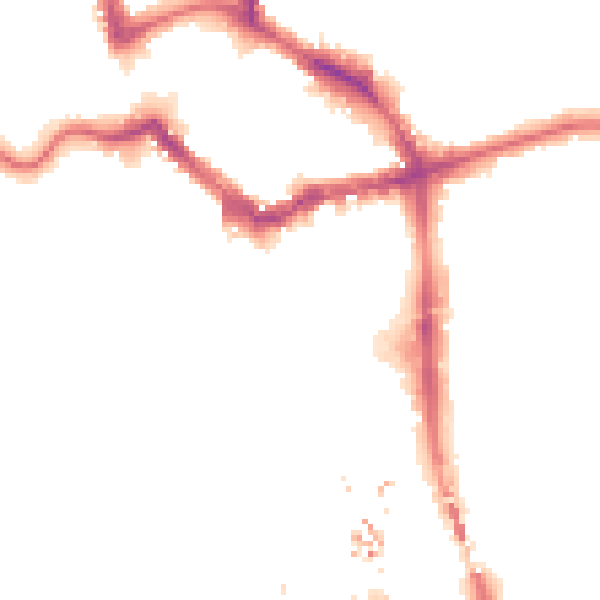 Night-time road noise heatmap for BR1 1JF