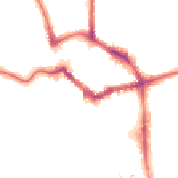 Night-time road noise heatmap for BR1 1NN