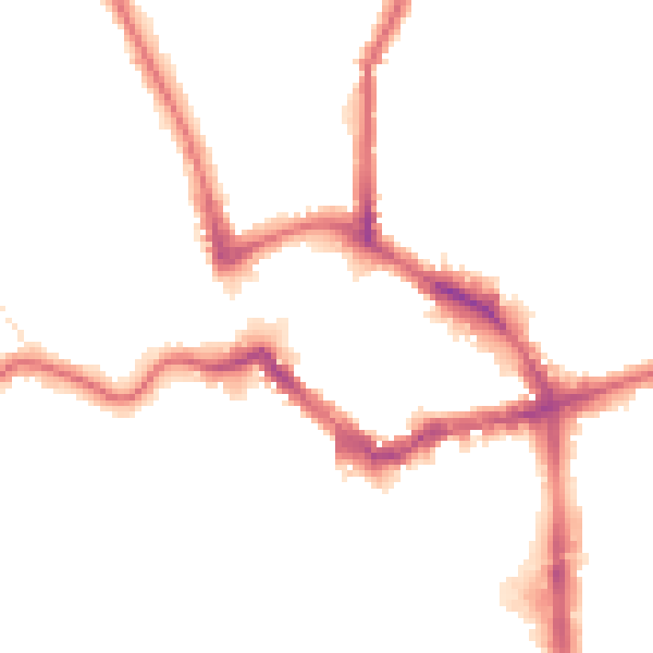 Night-time road noise heatmap for BR1 1PA