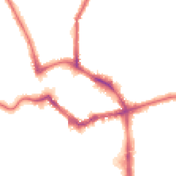Night-time road noise heatmap for BR1 1SB