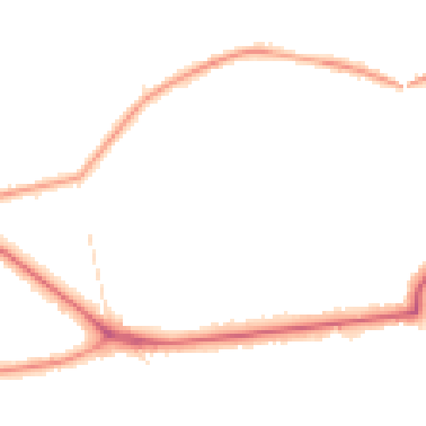 Night-time road noise heatmap for BR1 2BB