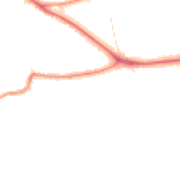 Night-time road noise heatmap for BR1 2DU