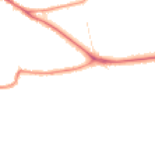 Night-time road noise heatmap for BR1 2DX