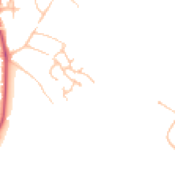 Daytime road noise heatmap for BR1 2FB