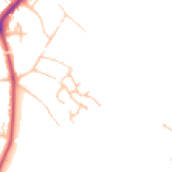 Daytime road noise heatmap for BR1 2FS