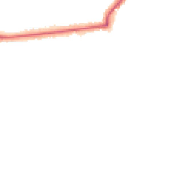 Night-time road noise heatmap for BR1 2JD