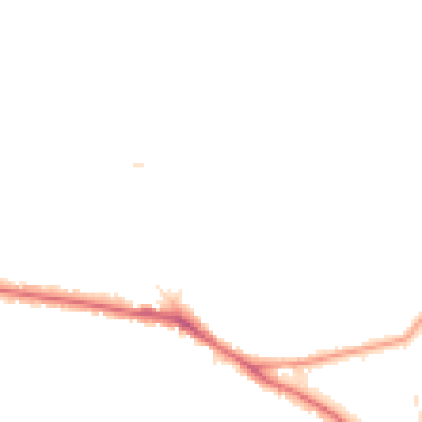 Night-time road noise heatmap for BR1 2PW