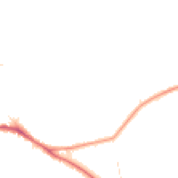 Night-time road noise heatmap for BR1 2PY