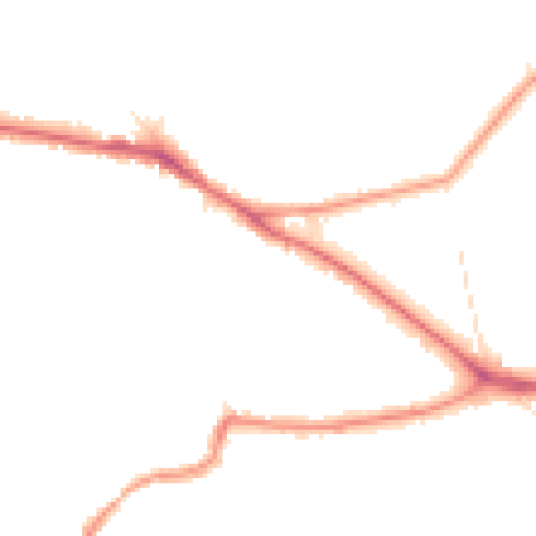 Night-time road noise heatmap for BR1 2QG