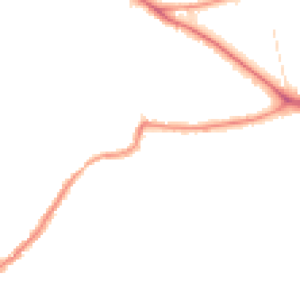 Night-time road noise heatmap for BR1 2QN