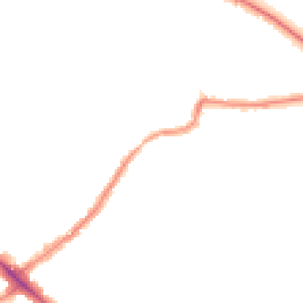 Night-time road noise heatmap for BR1 2QX