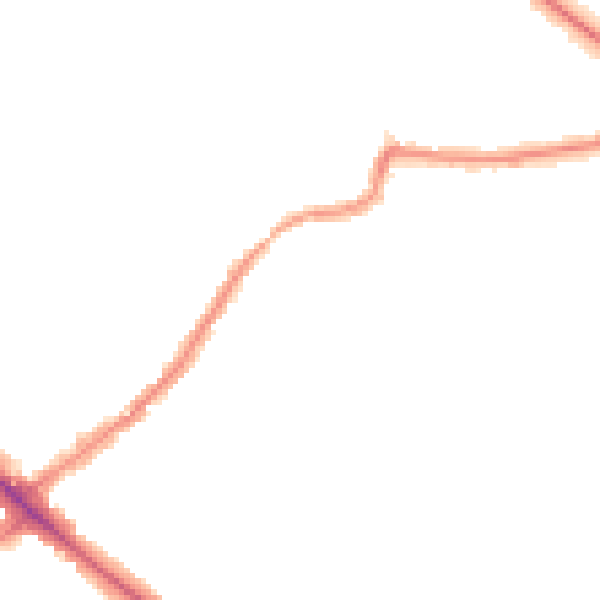 Night-time road noise heatmap for BR1 2RE