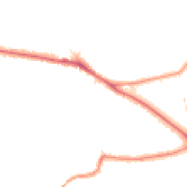 Night-time road noise heatmap for BR1 2RJ