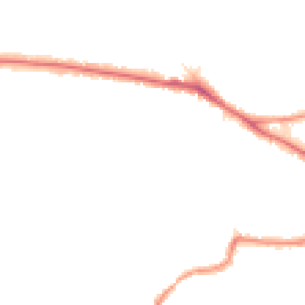 Night-time road noise heatmap for BR1 2RX