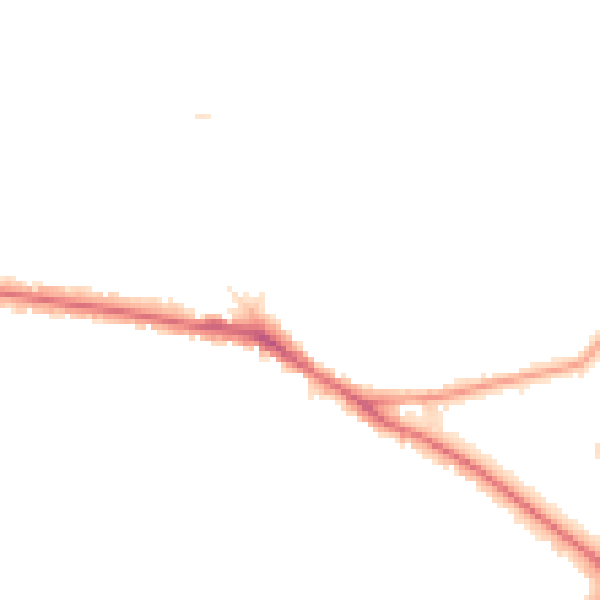 Night-time road noise heatmap for BR1 2ST