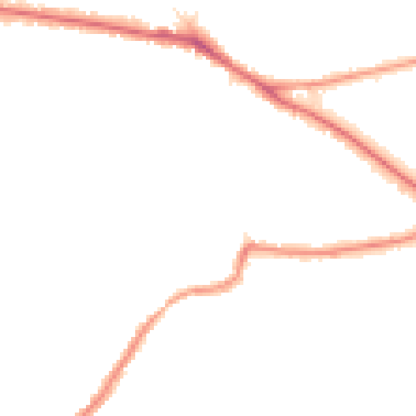 Night-time road noise heatmap for BR1 2SW