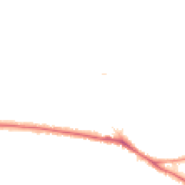 Night-time road noise heatmap for BR1 2UJ