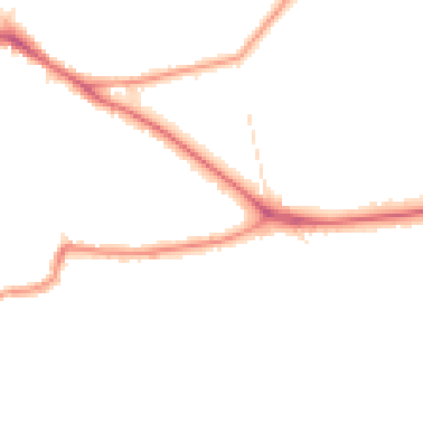 Night-time road noise heatmap for BR1 2WQ