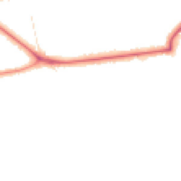 Night-time road noise heatmap for BR1 2XE