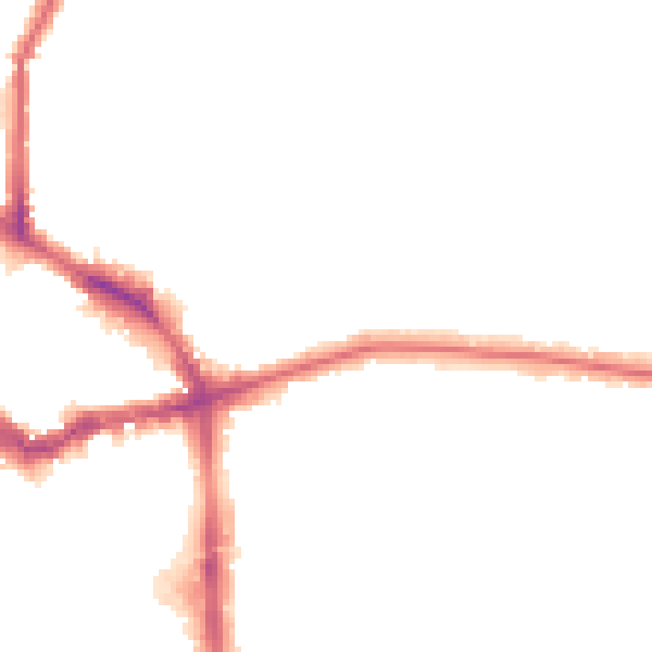 Night-time road noise heatmap for BR1 3AB
