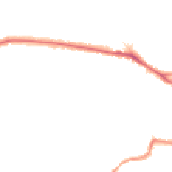 Night-time road noise heatmap for BR1 3BH