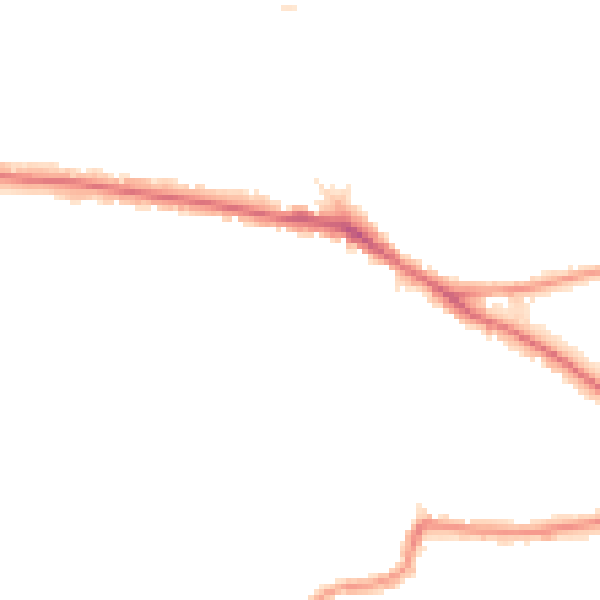 Night-time road noise heatmap for BR1 3BT