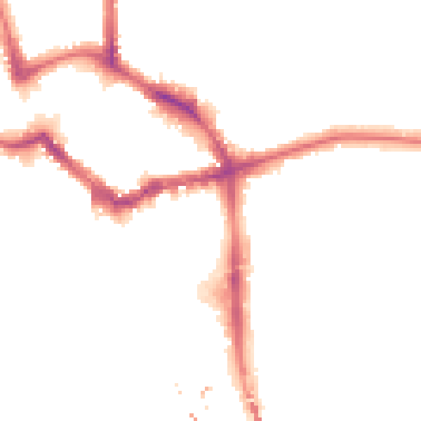 Night-time road noise heatmap for BR1 3EA