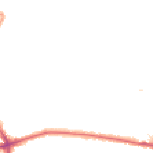 Night-time road noise heatmap for BR1 3HW