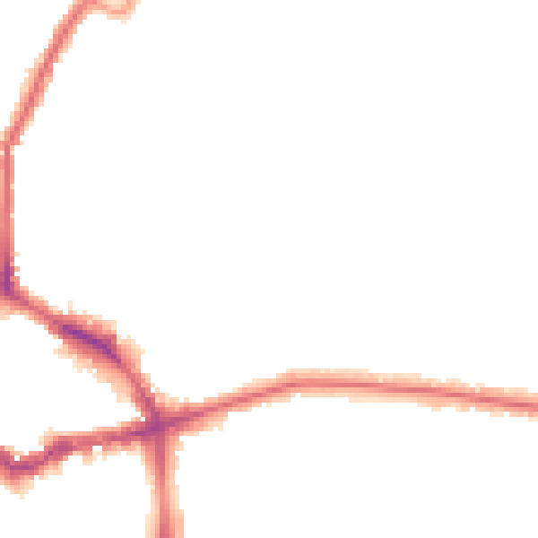 Night-time road noise heatmap for BR1 3LE