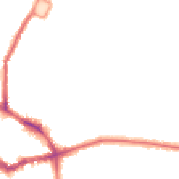 Night-time road noise heatmap for BR1 3LG