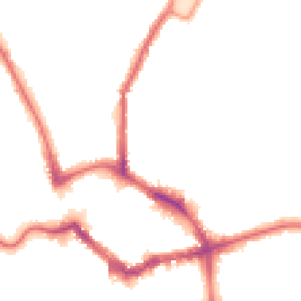Night-time road noise heatmap for BR1 3NT
