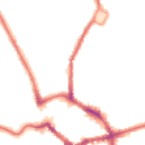Night-time road noise heatmap for BR1 3PE