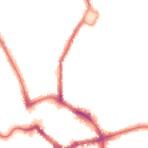 Night-time road noise heatmap for BR1 3PH