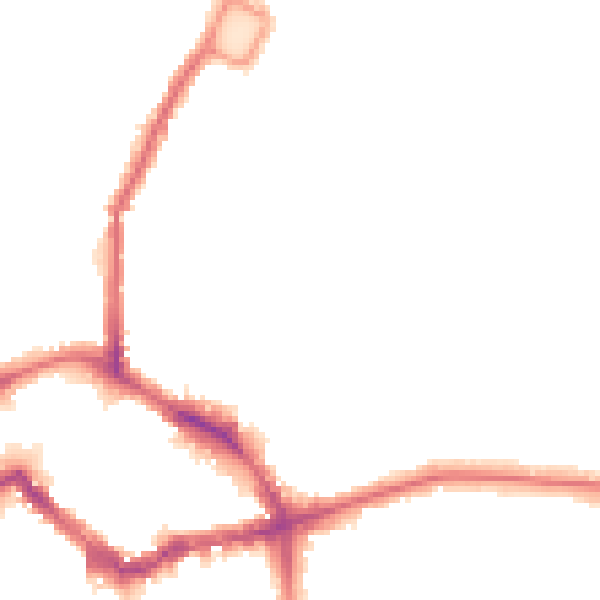 Night-time road noise heatmap for BR1 3TB