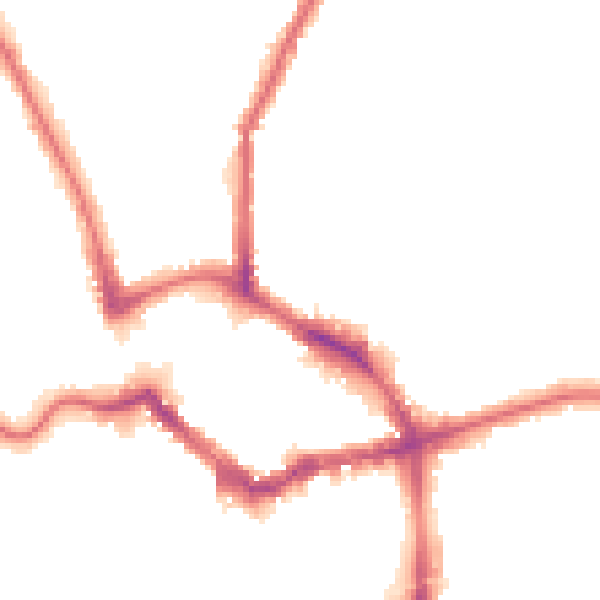 Night-time road noise heatmap for BR1 3WF