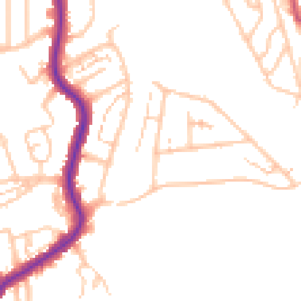 Daytime road noise heatmap for BR1 5BQ