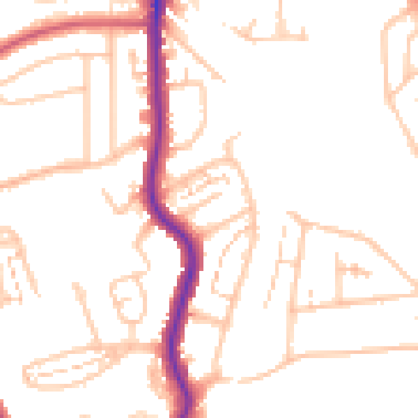 Daytime road noise heatmap for BR1 5BT