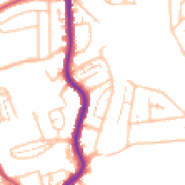 Daytime road noise heatmap for BR1 5DF