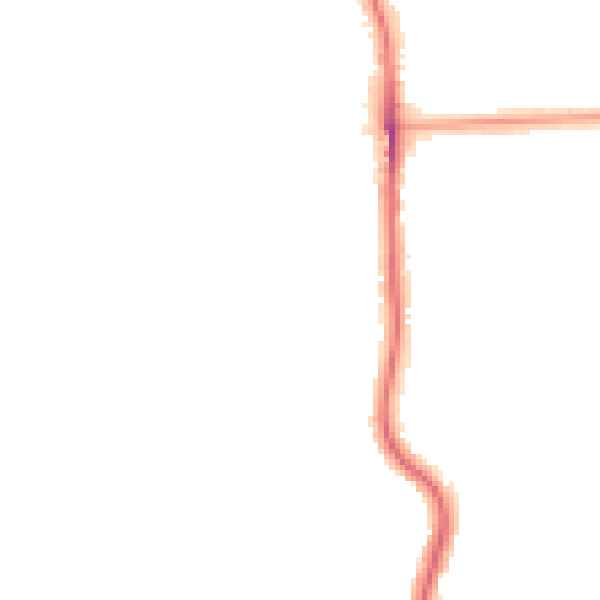 Night-time road noise heatmap for BR1 5DU