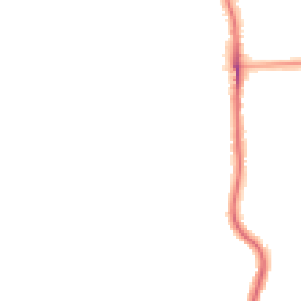 Night-time road noise heatmap for BR1 5EG