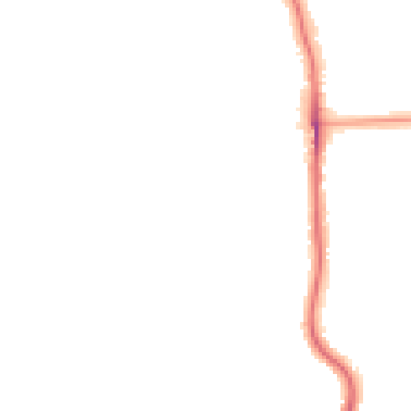 Night-time road noise heatmap for BR1 5EJ