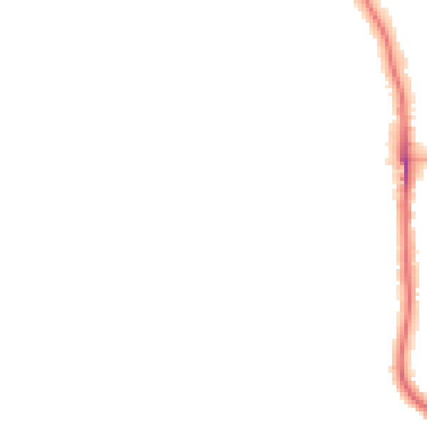 Night-time road noise heatmap for BR1 5HG